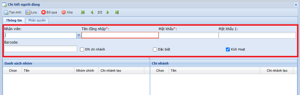 Hướng dẫn tạo user và phân quyền người dùng 8 tao user 3